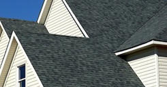 House Gables and Roof over Blue Sky