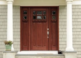 mahogany door
