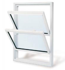 A double hung window