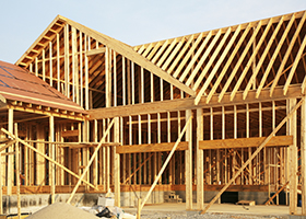 framework of a house