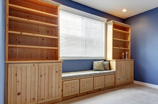 Storage Combination With Bench And Pillows