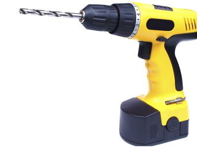 yellow power drill