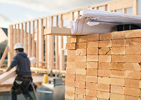 Stack of Lumber Wood Pile